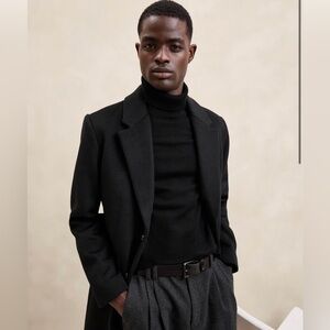 Banana Republic lined men’s wool and cashmere coat